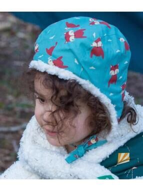 Little Green Radicals Night Time Foxes Sherpa Hat 1-3y-by Loving Kindness Evrydy